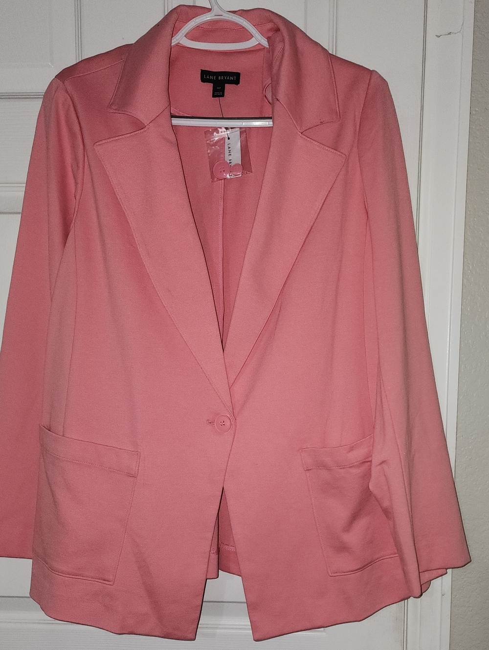 LANE BRYANT NEW Coral Pink Cardigan Casual Blazer Jacket PLUS SIZE 18P